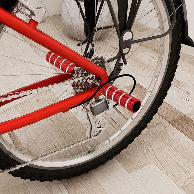 OUTLEYNY Bike Pegs, 3/8 inch - 26 Teeth Aluminum Alloy Bike Pegs Anti-Skid Foot Pedals BMX Pegs Rear Axles Stunt Pegs 2Pcs - Image 2